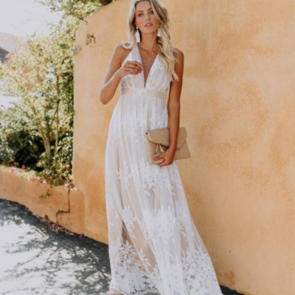 NWT Antonia Maxi Dress - White